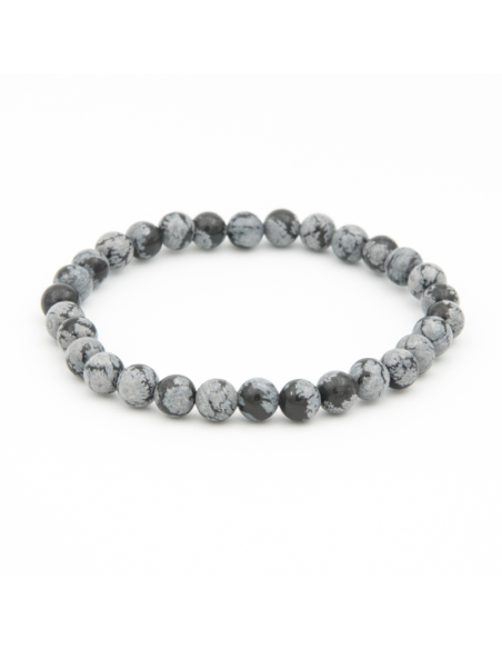 OBSIDIENNE NEIGE 6MM AB